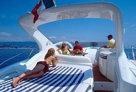 Allegro Aft Sun bed Hamble Powerboat Charters